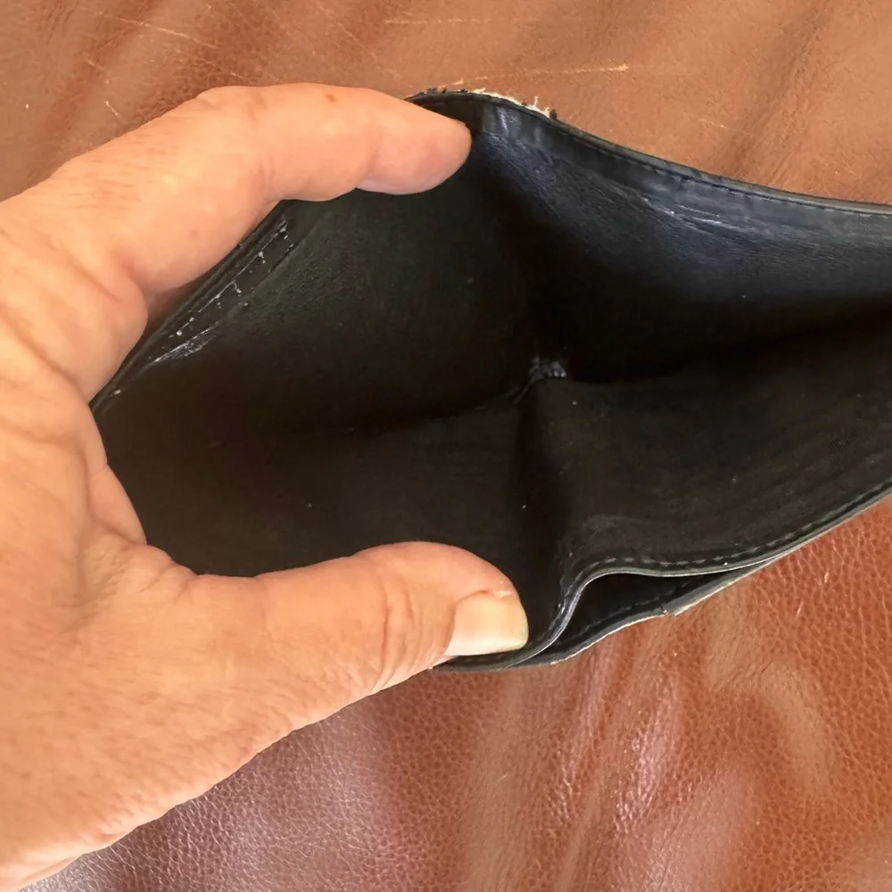 Black Leather Bifold